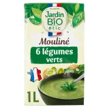 JARDIN BIO ETIC Soupe mouliné de 6 légumes verts
