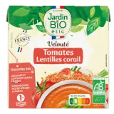 JARDIN BIO Soupe veloutée de tomates et lentilles corail bio