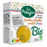 LA POTAGERE Soupe bio veloutée gourmand carottes et lentilles corail de France