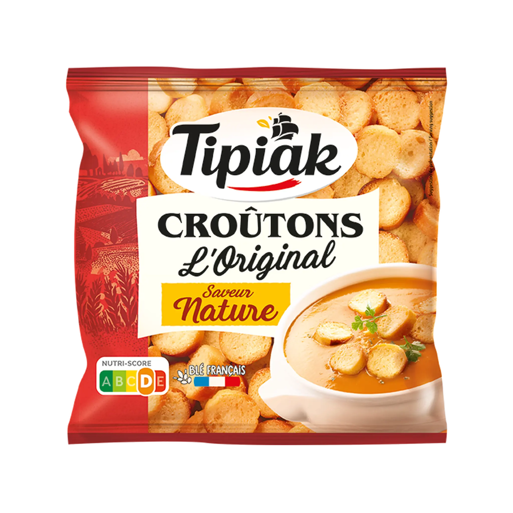 TIPIAK Croûtons pour soupe goût nature l'original
