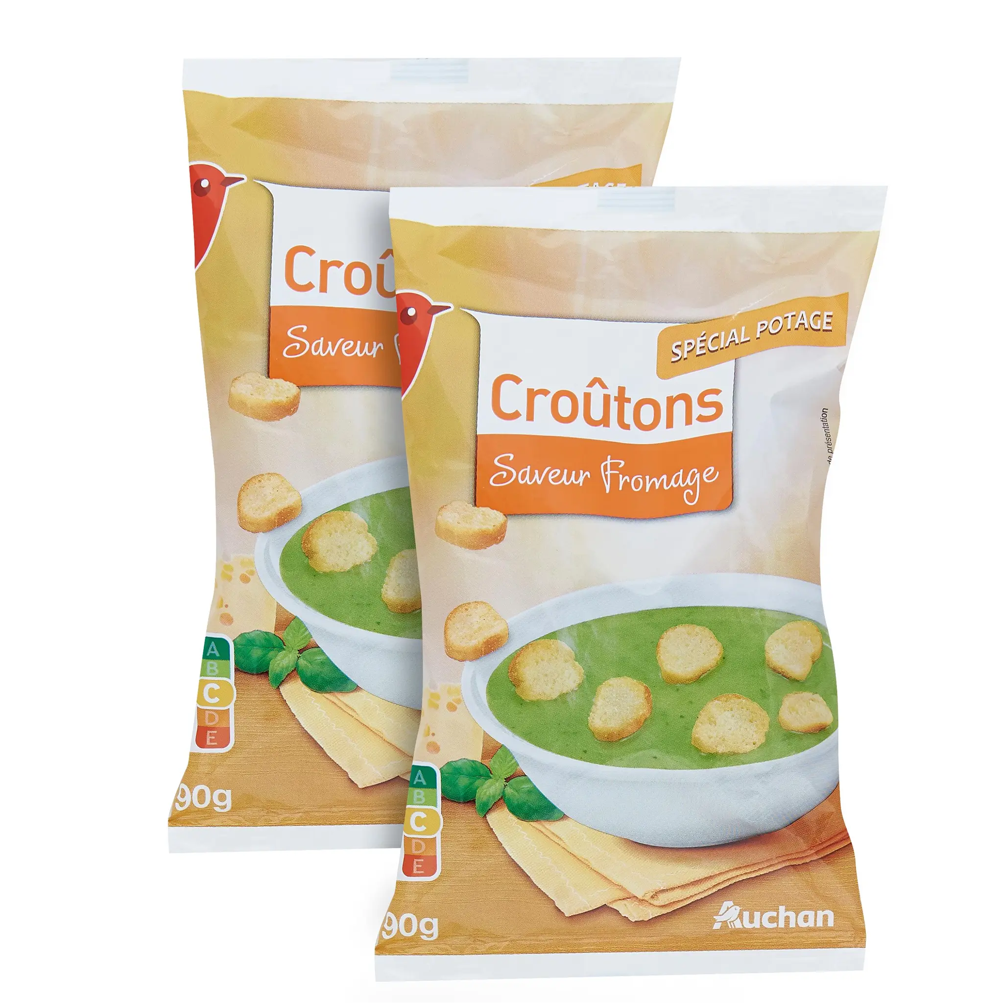 AUCHAN Croûtons saveur fromage