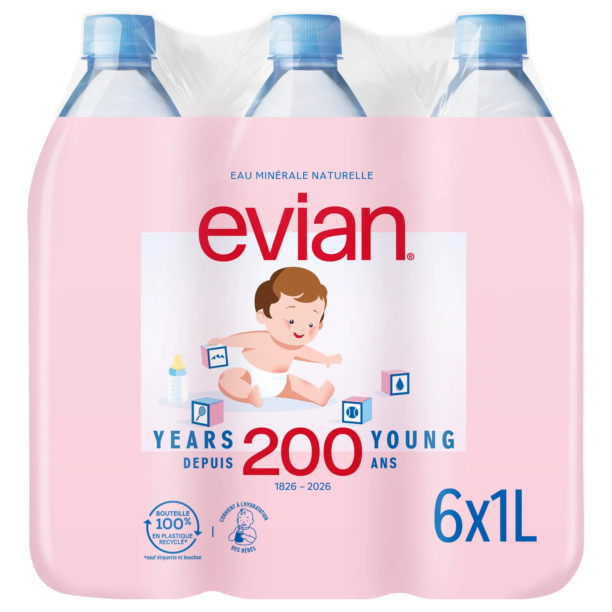 EVIAN Eau minérale naturelle plate