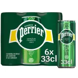 PERRIER Eau minérale naturelle gazeuse boîtes