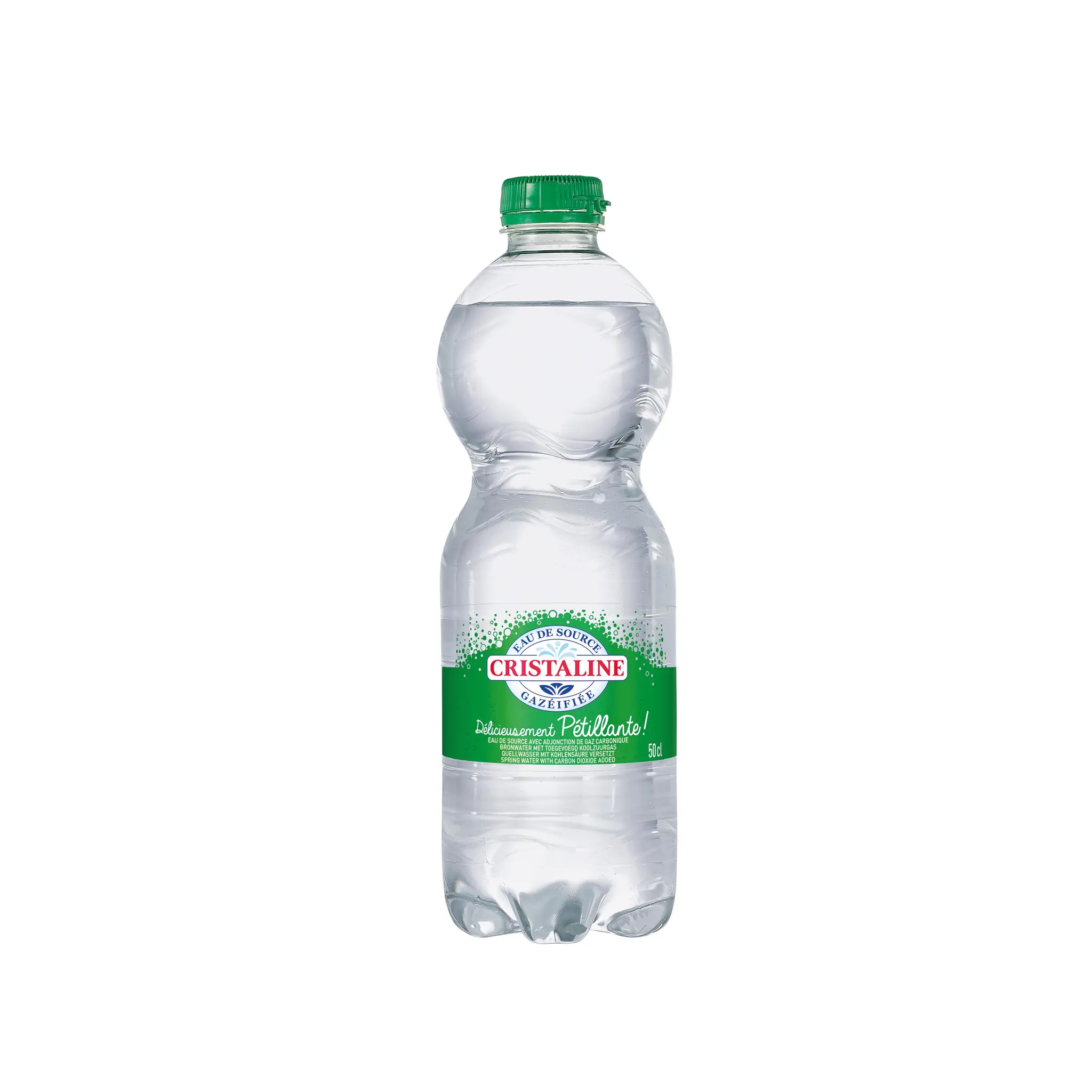 CRISTALINE Eau de source gazeuse bouteille