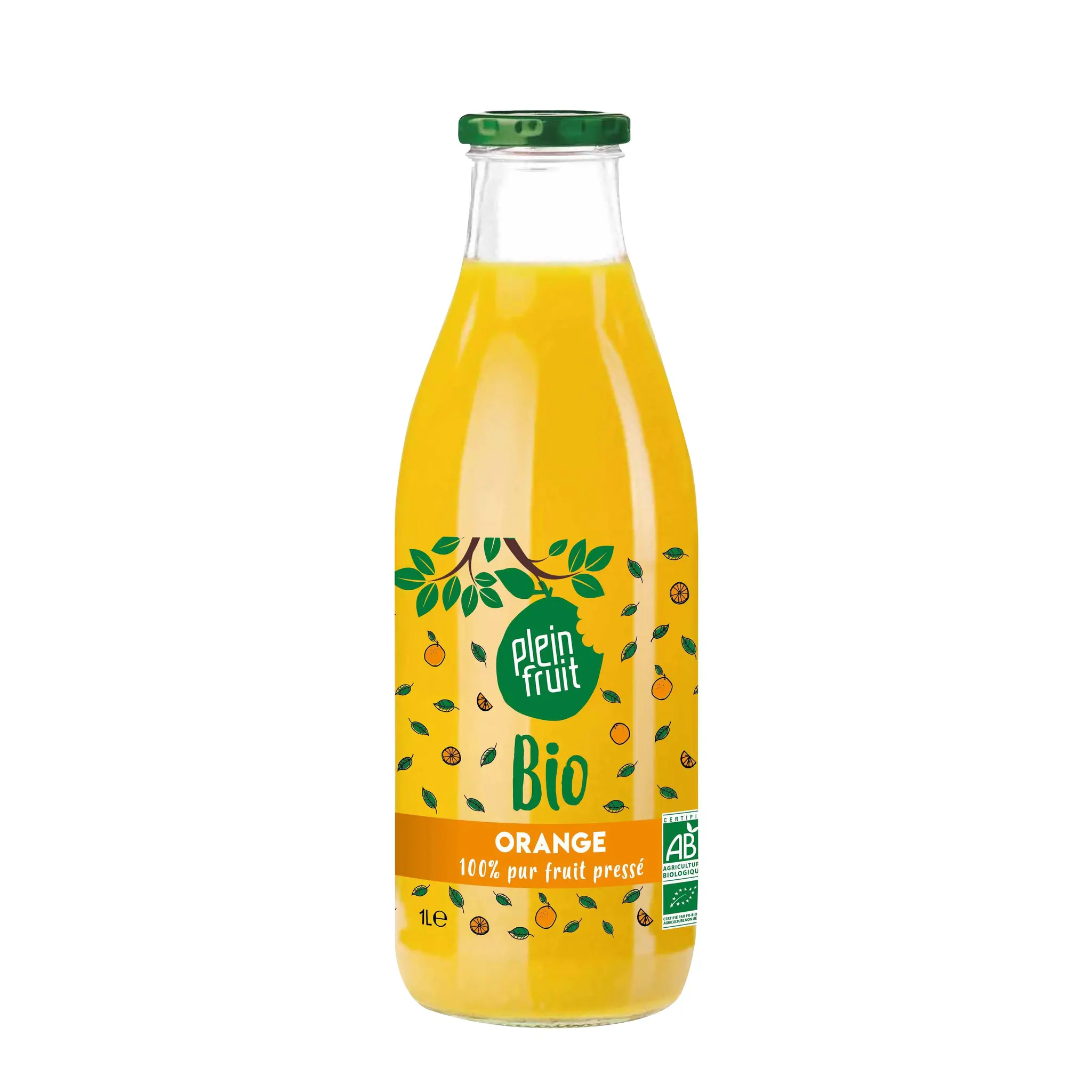 PLEIN FRUIT Jus d'orange bio 100% pur jus pressé