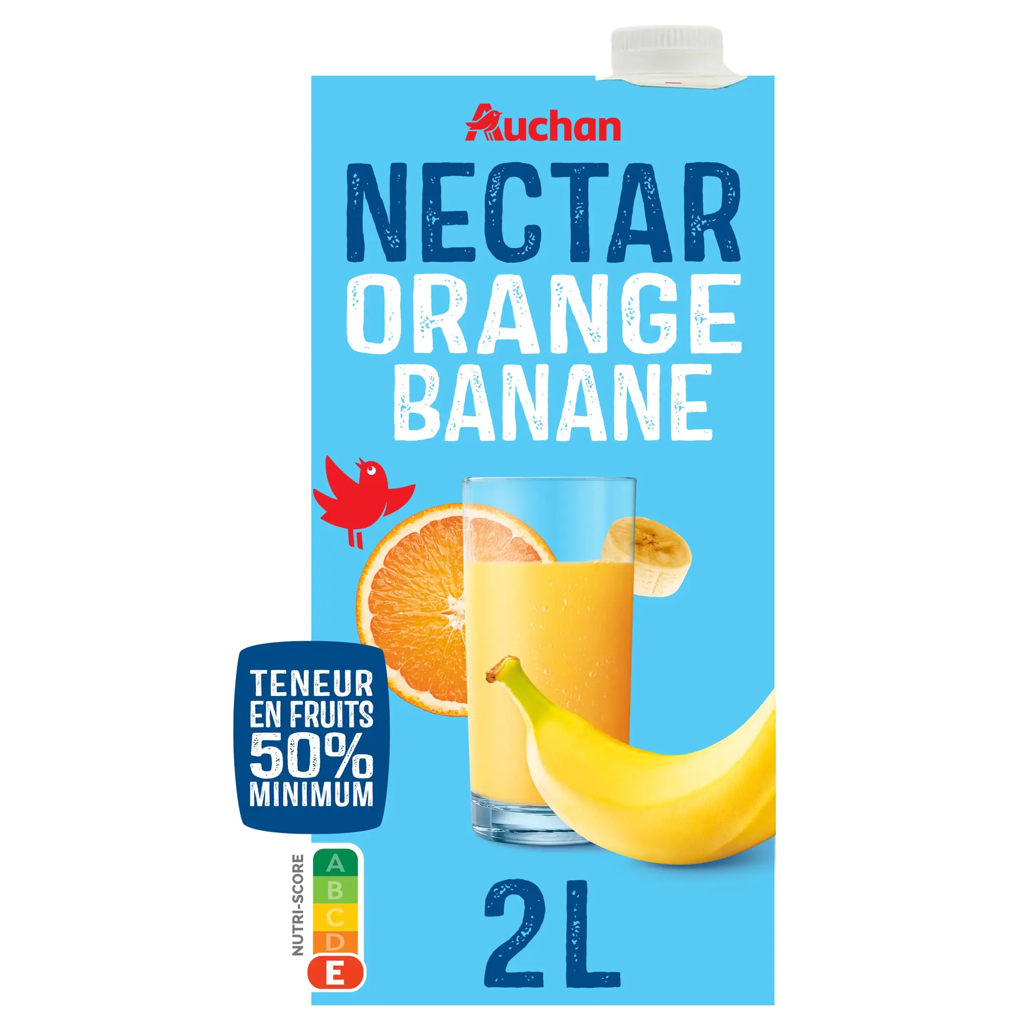 AUCHAN Nectar orange banane