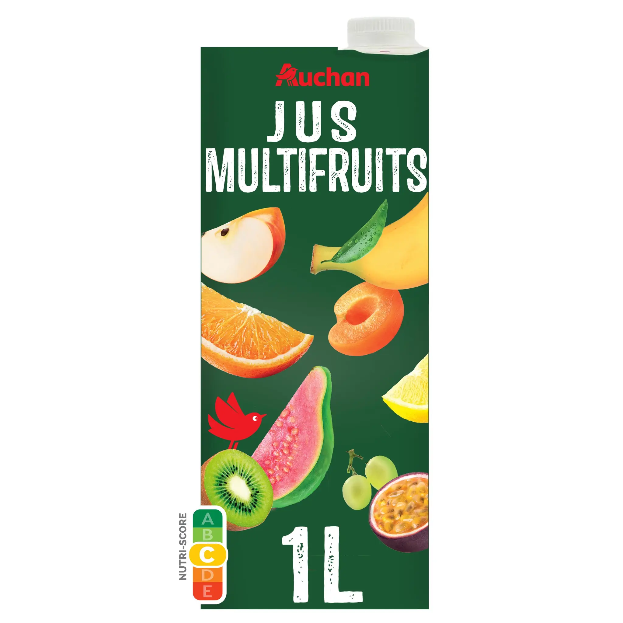 AUCHAN Jus multifruits à base de concentré brique