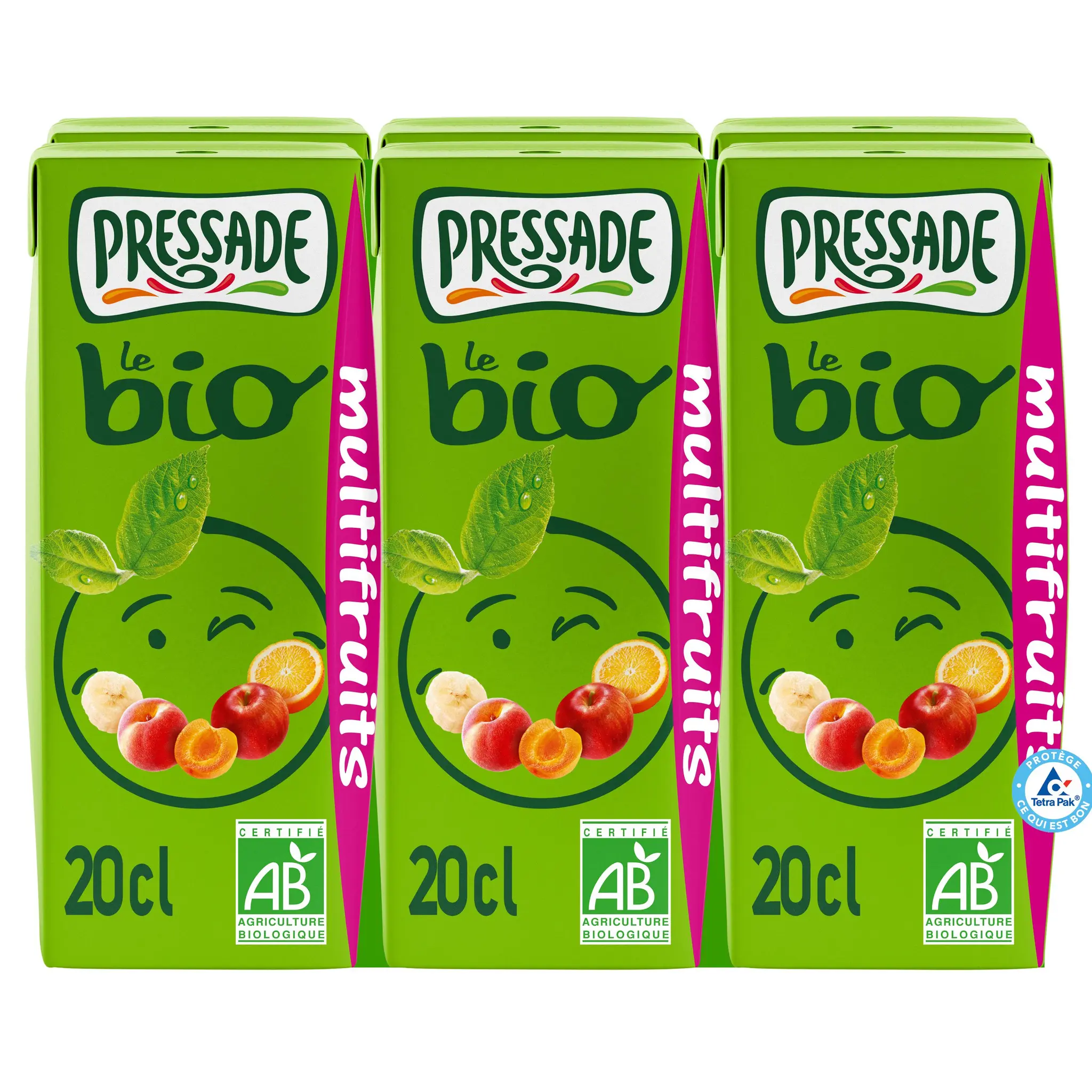 PRESSADE Nectar multifruits bio sans pulpe briquettes
