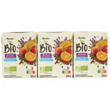 AUCHAN BIO Nectar multifruits briquettes