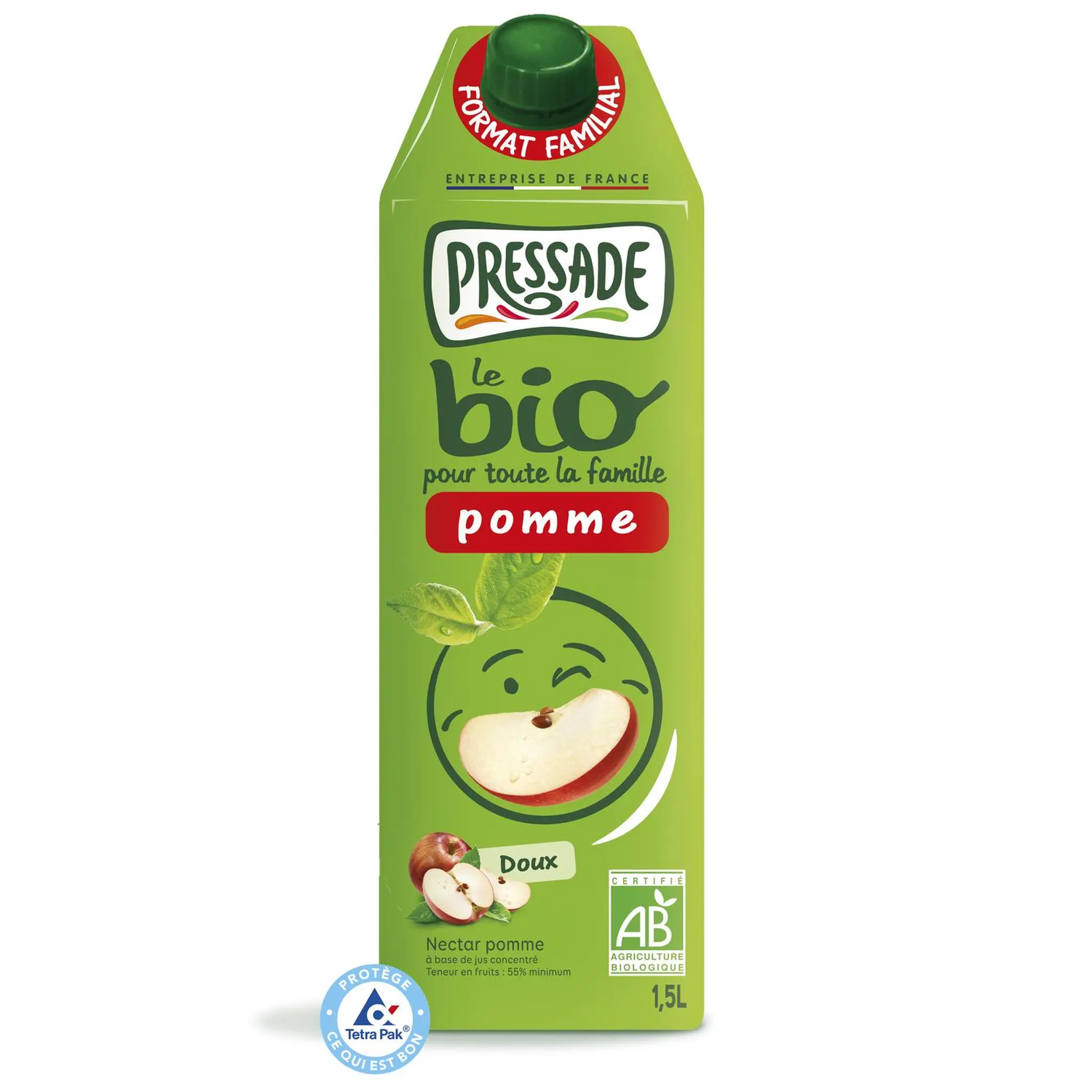 PRESSADE Nectar de pomme bio brique
