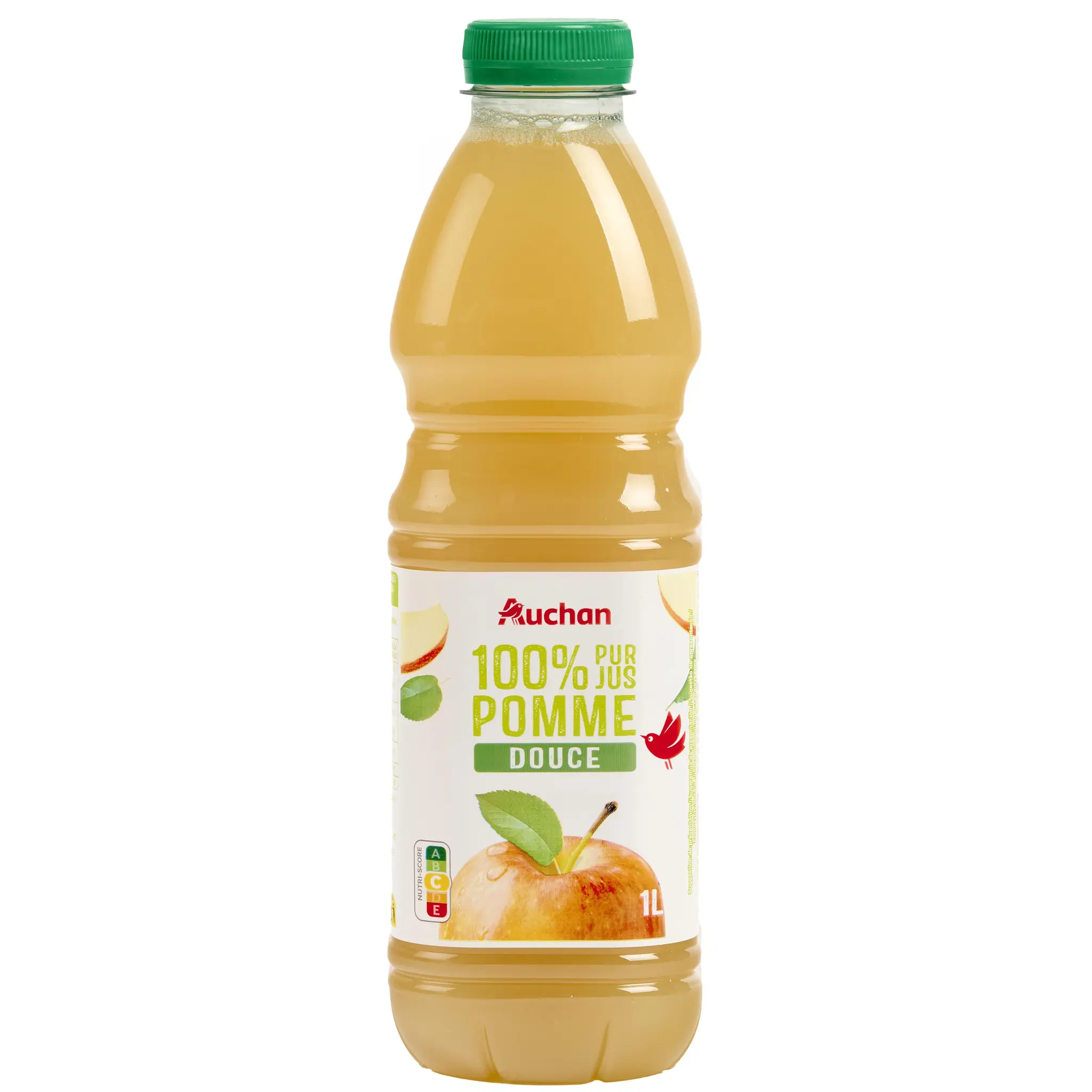 AUCHAN Pur jus de pomme douce