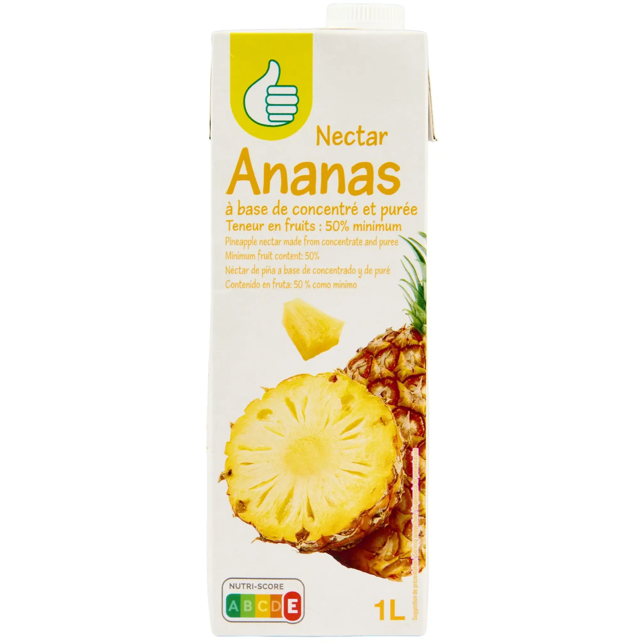 POUCE Nectar d'ananas brique