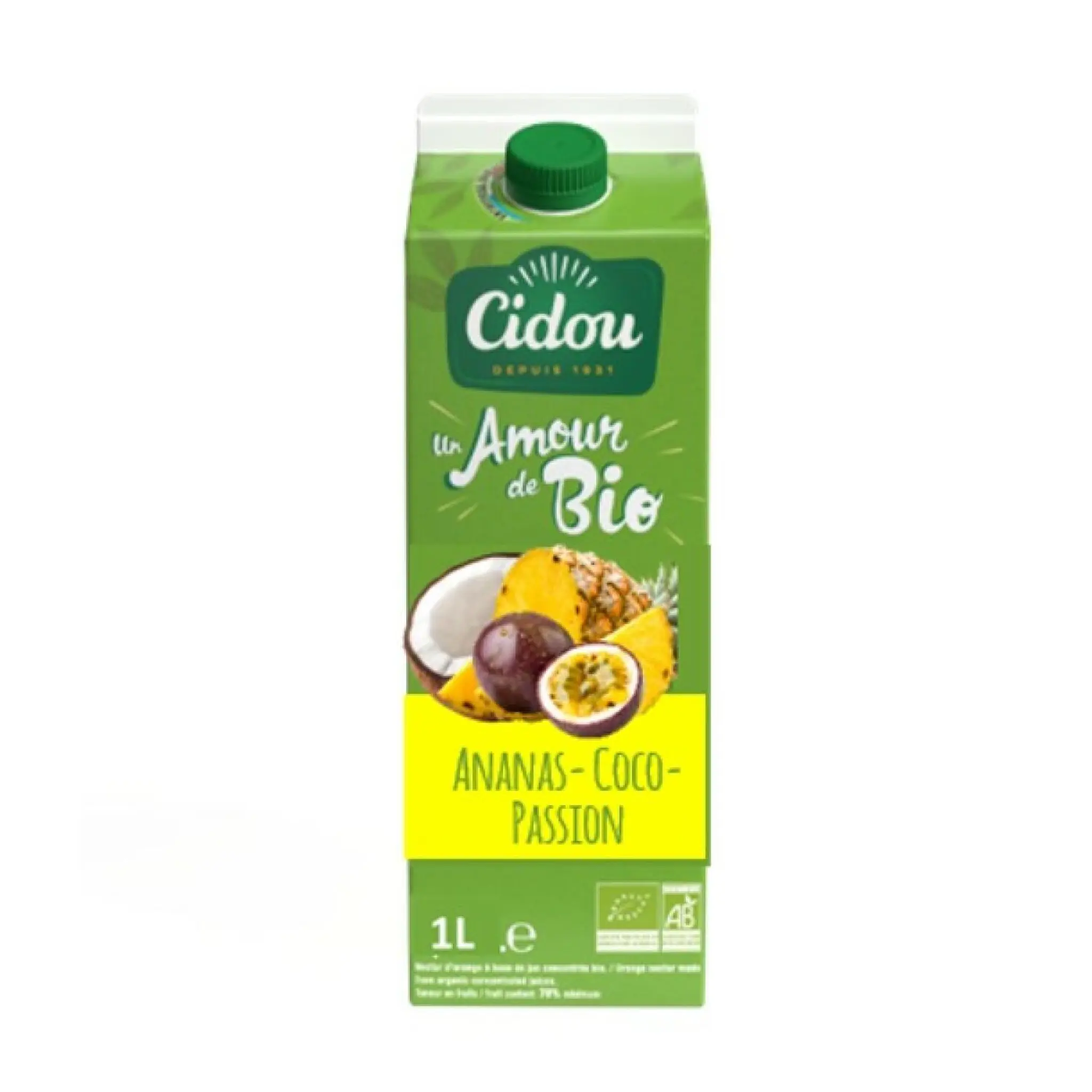 CIDOU Nectar d'ananas coco passion bio