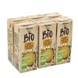 AUCHAN BIO Pur jus d'ananas en briquette