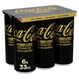 COCA-COLA Boisson gazeuse aux extraits végétaux sans sucres sans caféine boîtes