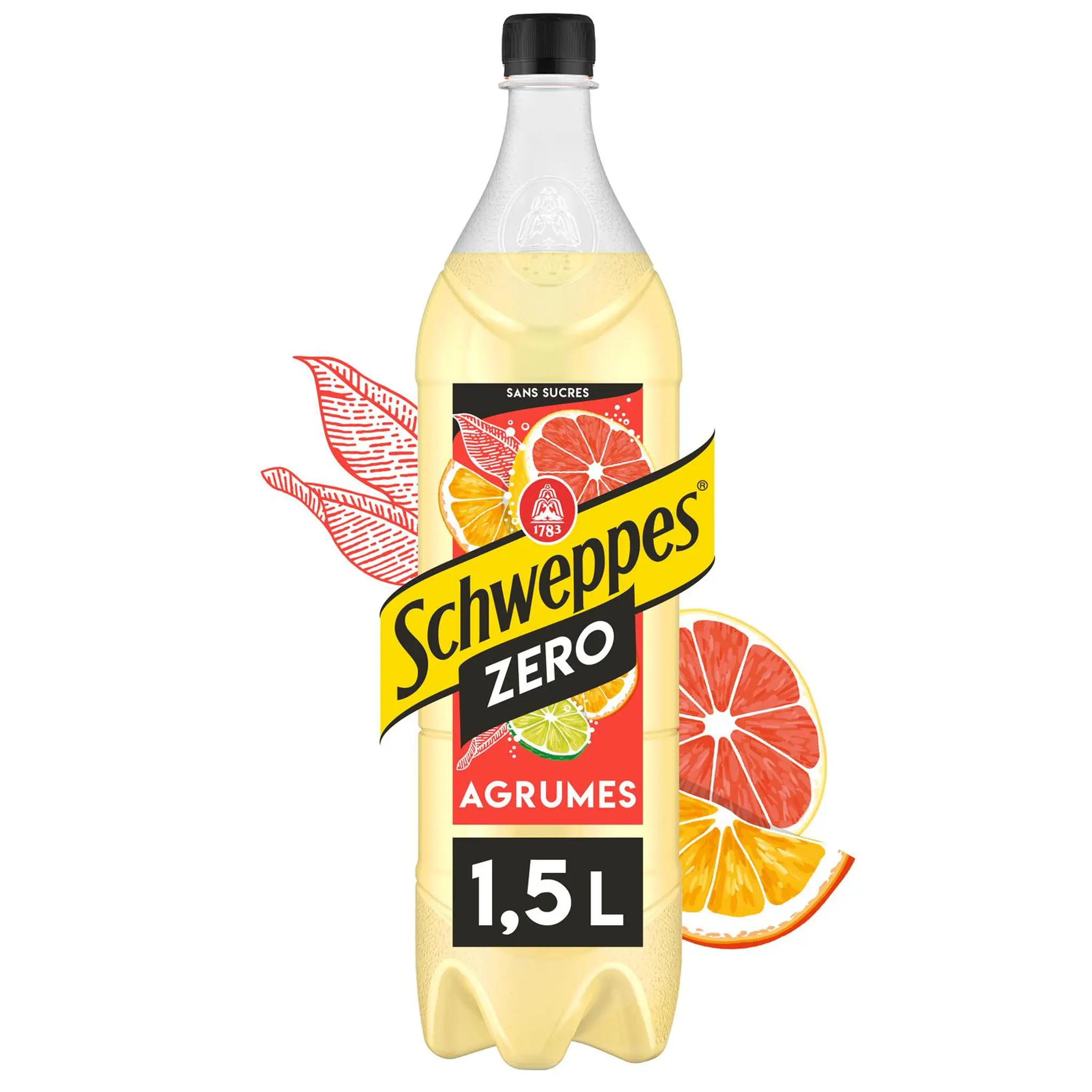 SCHWEPPES Zéro Boisson gazeuse saveur Agrumes