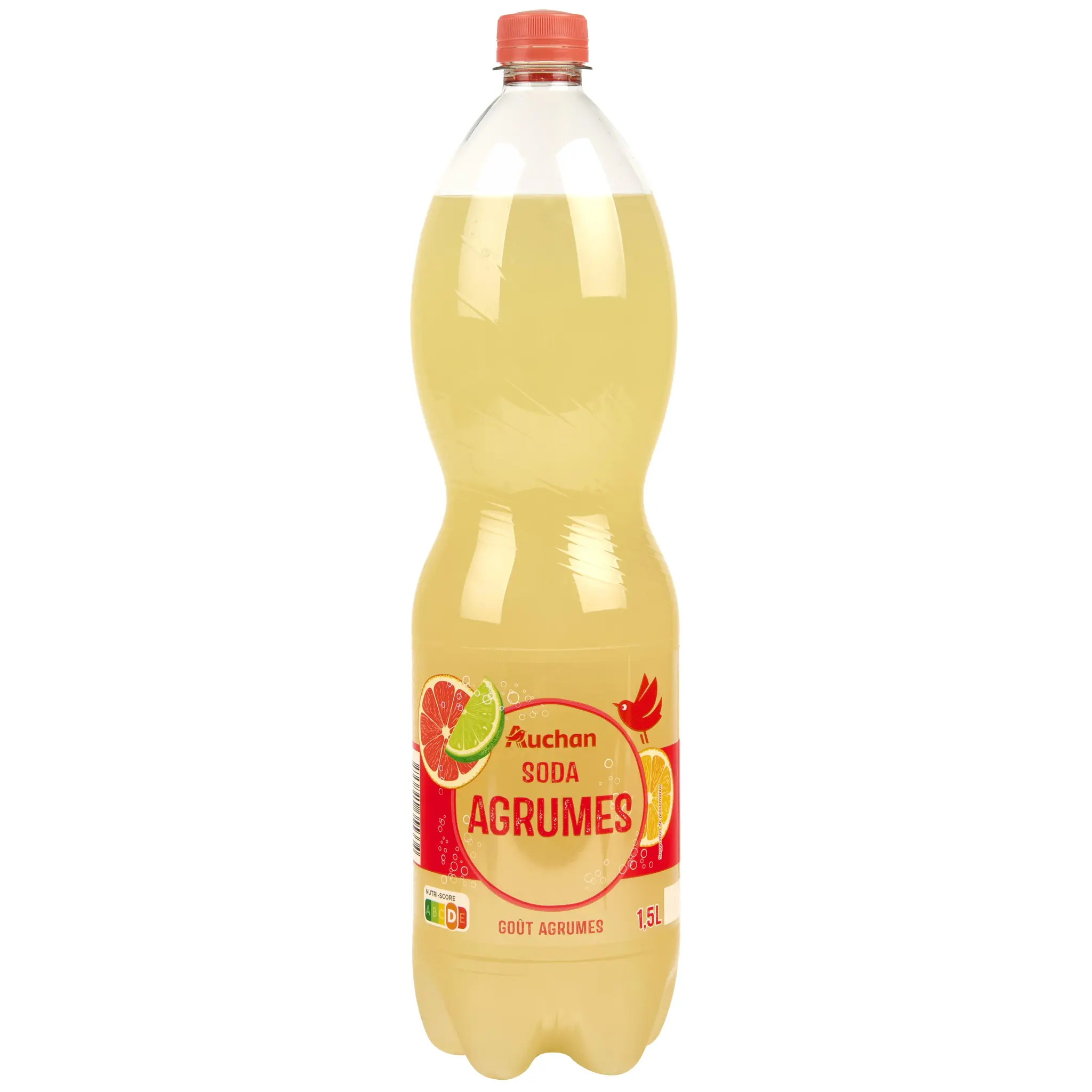 AUCHAN Soda saveur agrumes