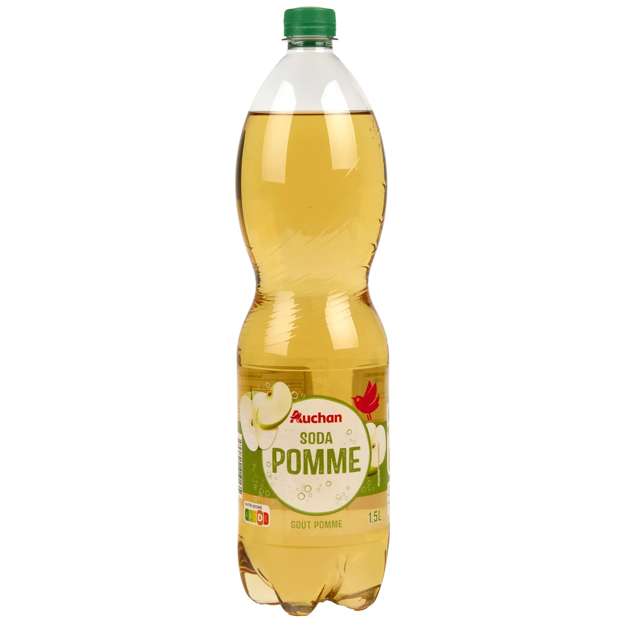 AUCHAN Soda goût pomme