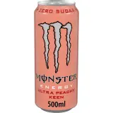MONSTER Boisson énergisante gazeuse ultra peachy keen sans sucre boîte