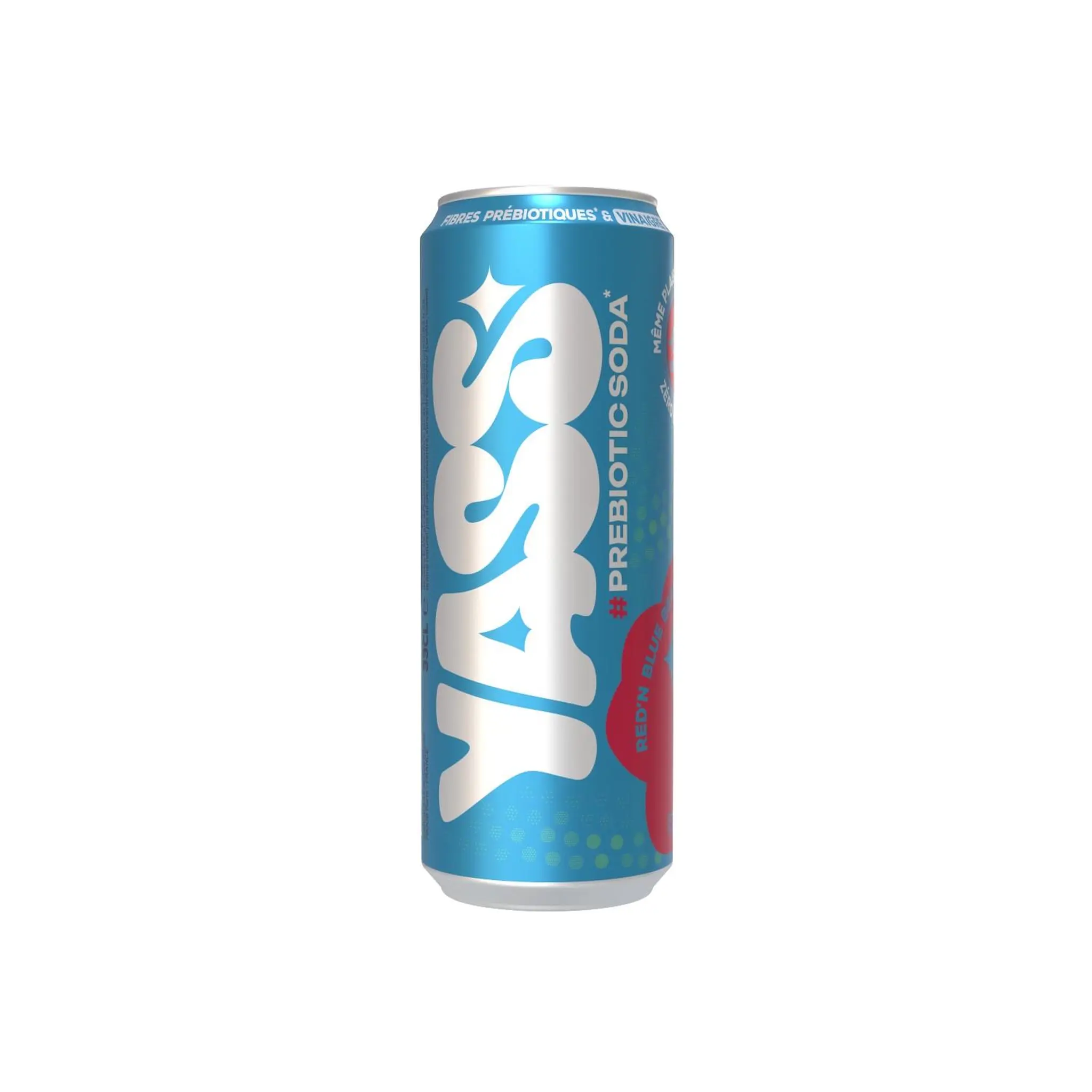 YASS Boisson gazeuse citron fruits rouges boîte