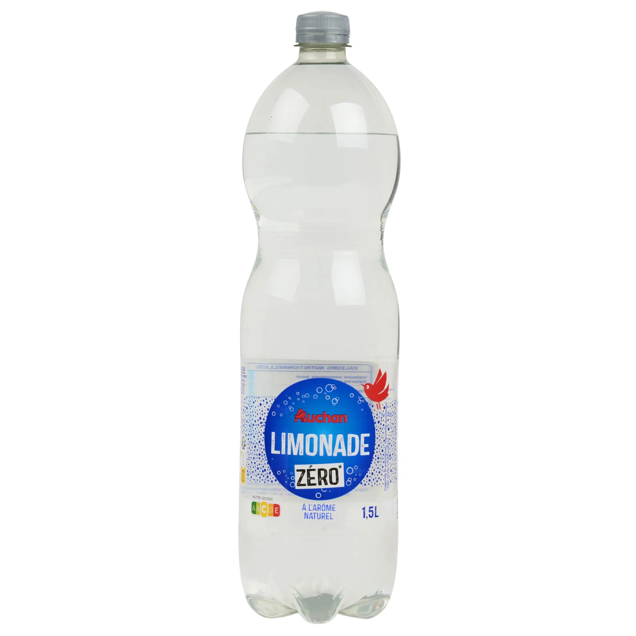 AUCHAN Limonade zéro à l'arôme naturel