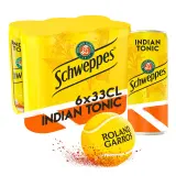SCHWEPPES Boisson gazeuse Tonic boîtes slim