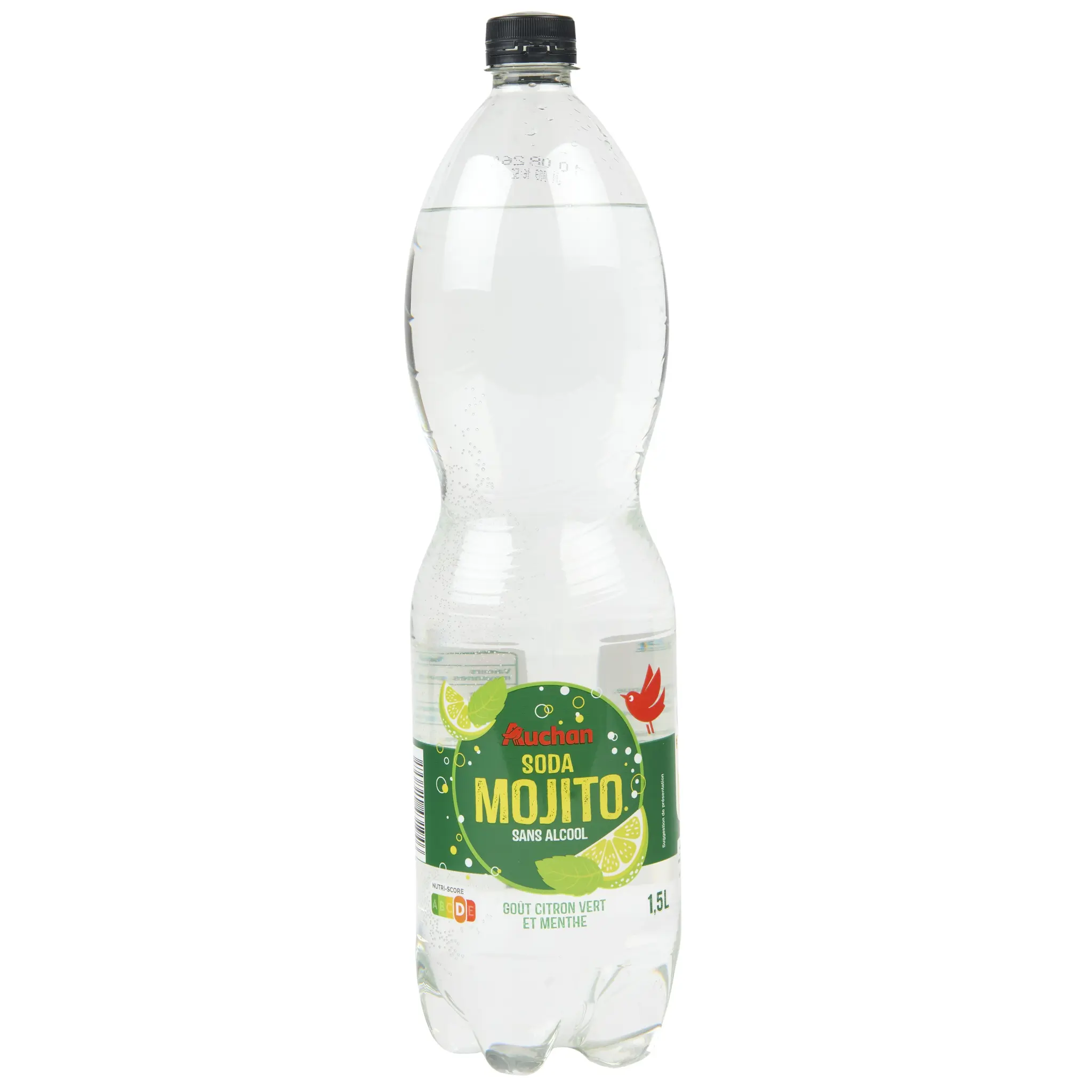 AUCHAN Soda saveur mojito sans alcool