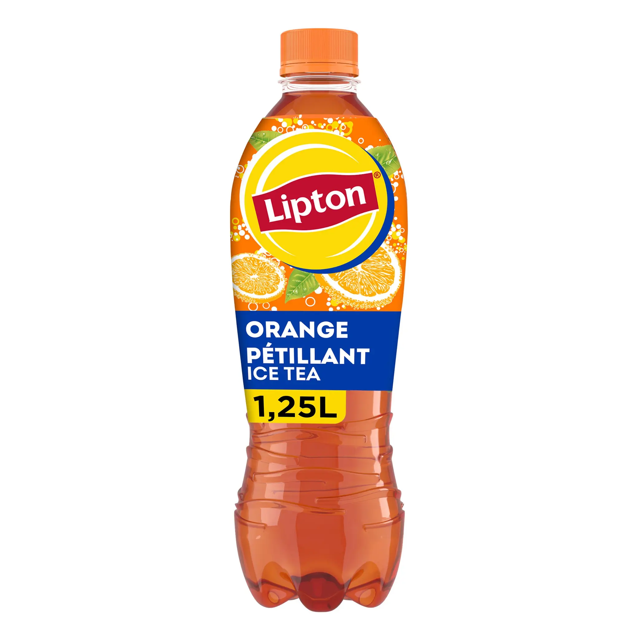 LIPTON Thé glacé pétillant saveur orange