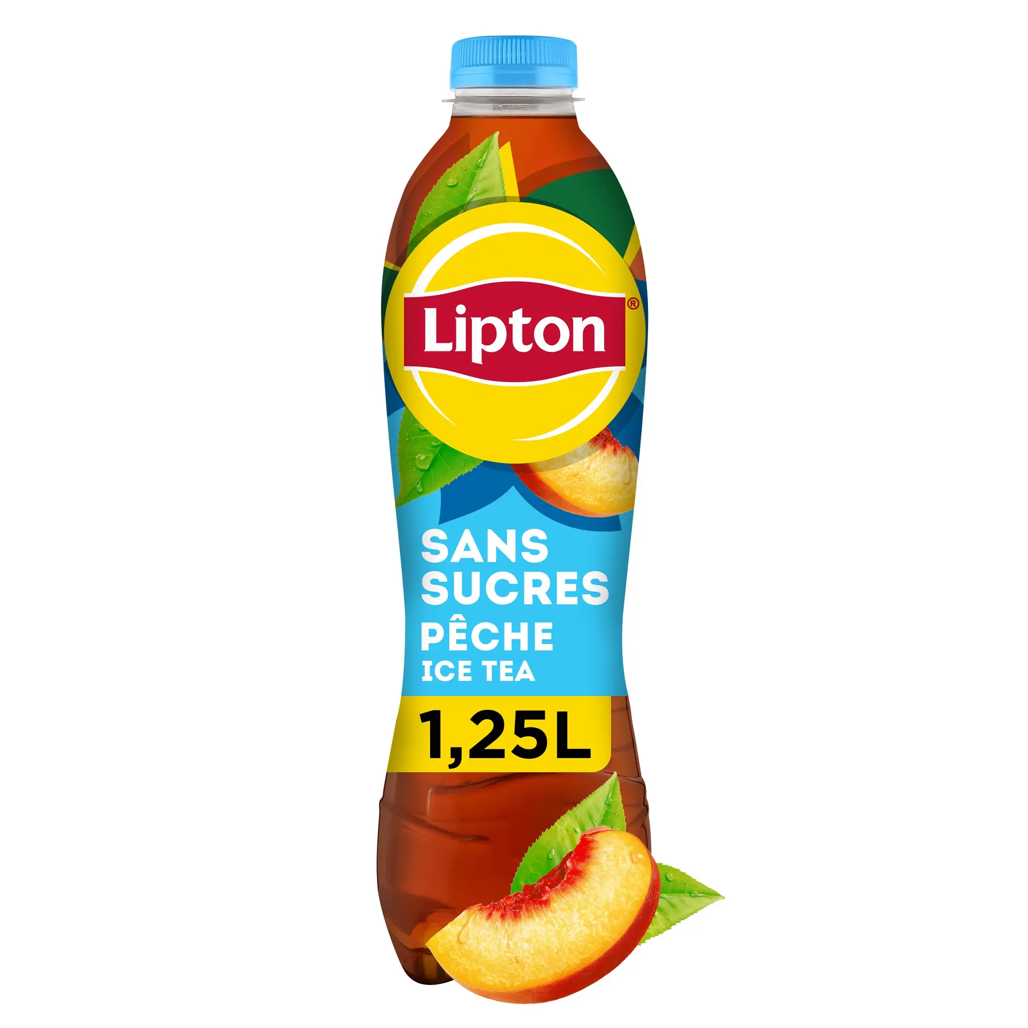 LIPTON ICE TEA Thé glacé sans sucres saveur pêche
