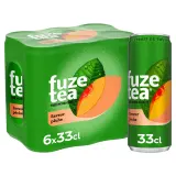 FUZE TEA Thé noir glacé saveur pêche boîtes