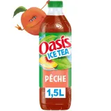 OASIS Ice Tea Boisson aux fruits et thé glacé saveur pêche