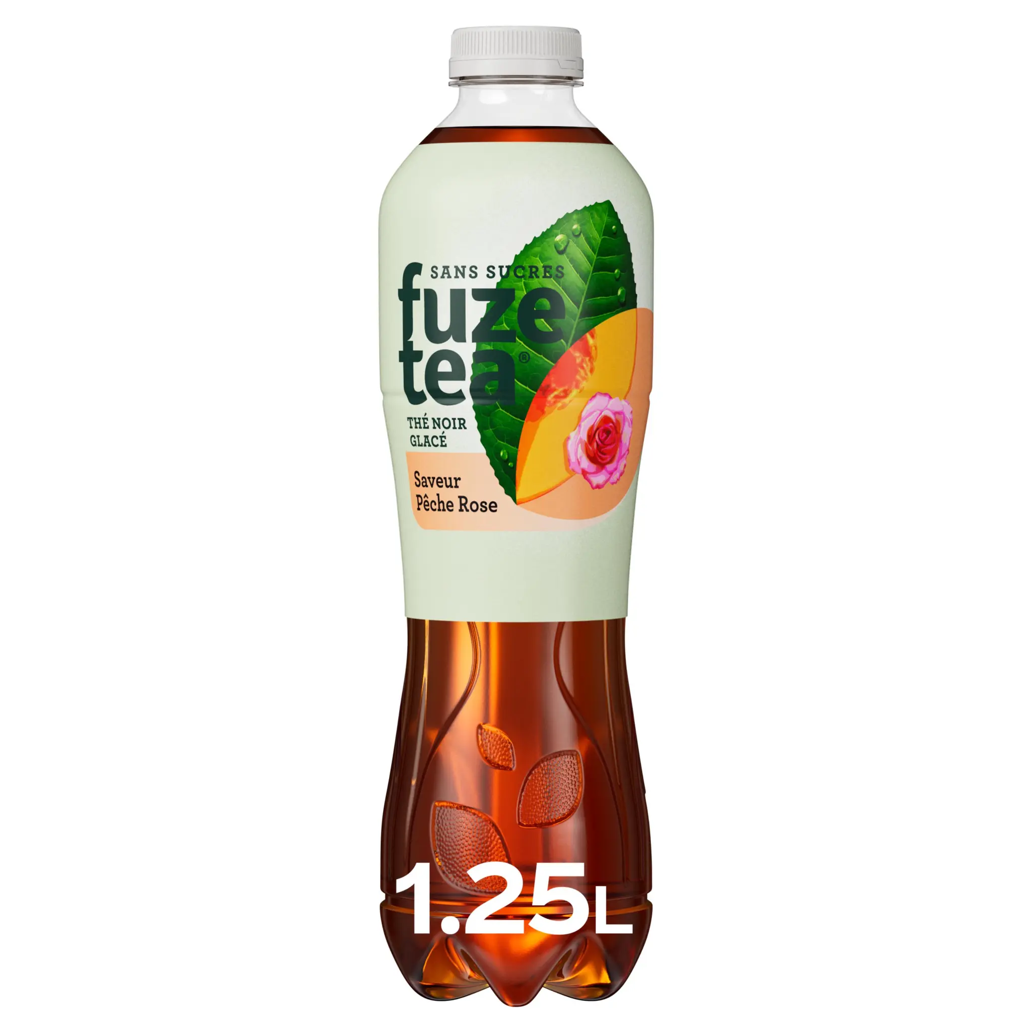 FUZE TEA Thé noir glacé saveur pêche rose sans sucres