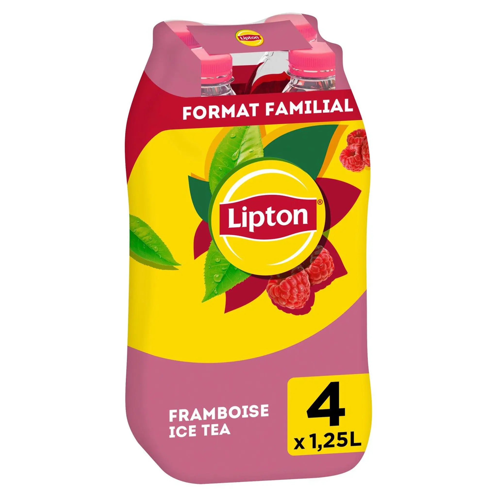 LIPTON Boisson ice tea à base de thé saveur framboise