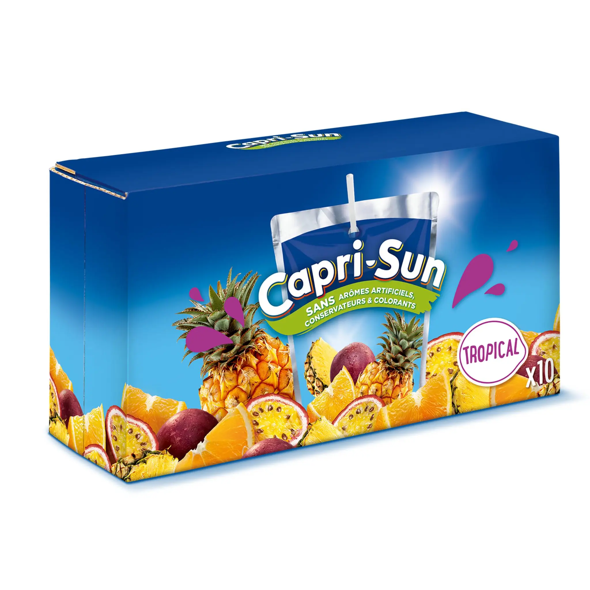 CAPRI-SUN Boisson au jus de fruit goût tropical poches