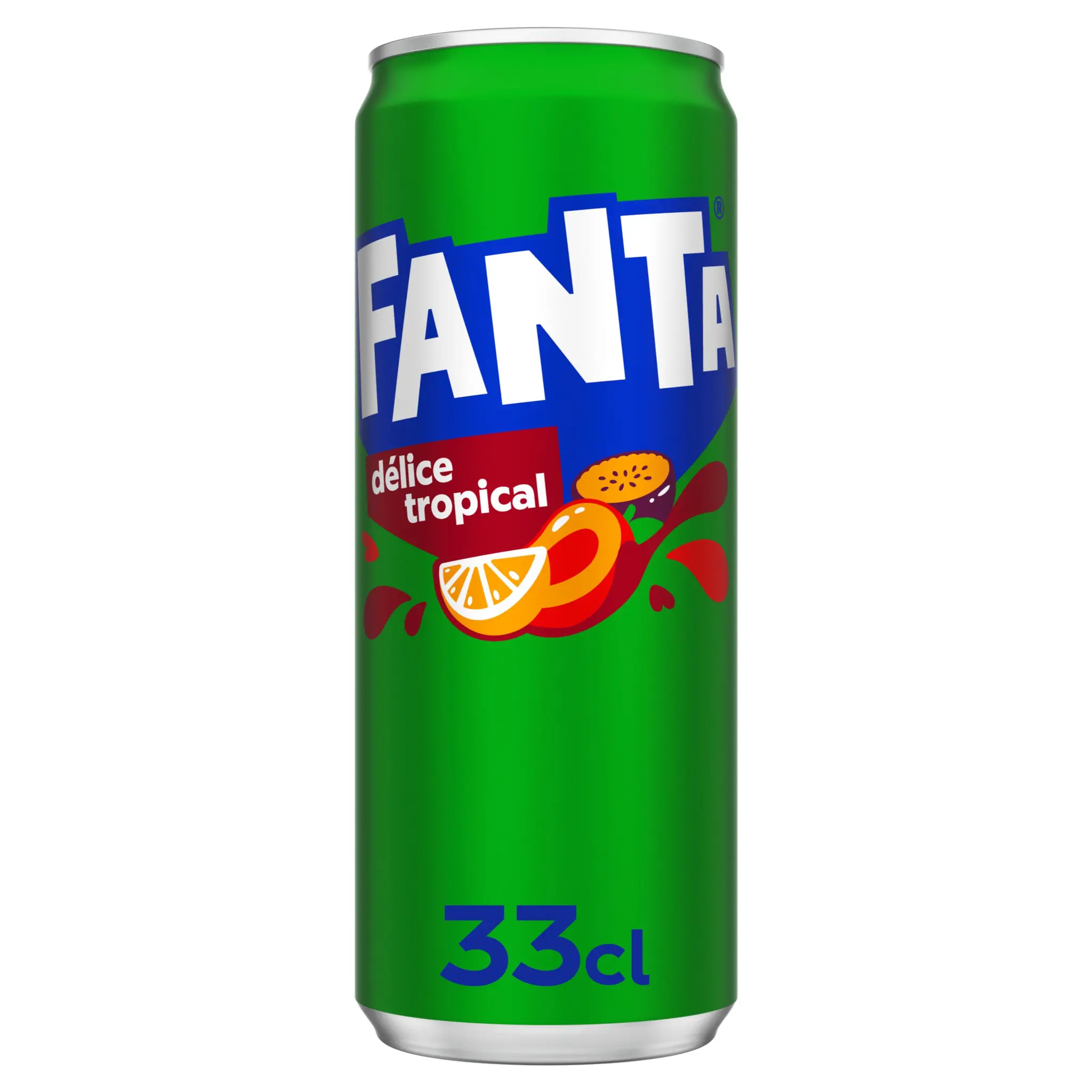 FANTA Boisson gazeuse aromatisée délice tropical boîte