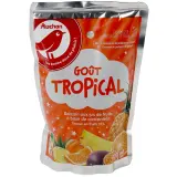 AUCHAN Boisson au jus de fruit goût tropical poche
