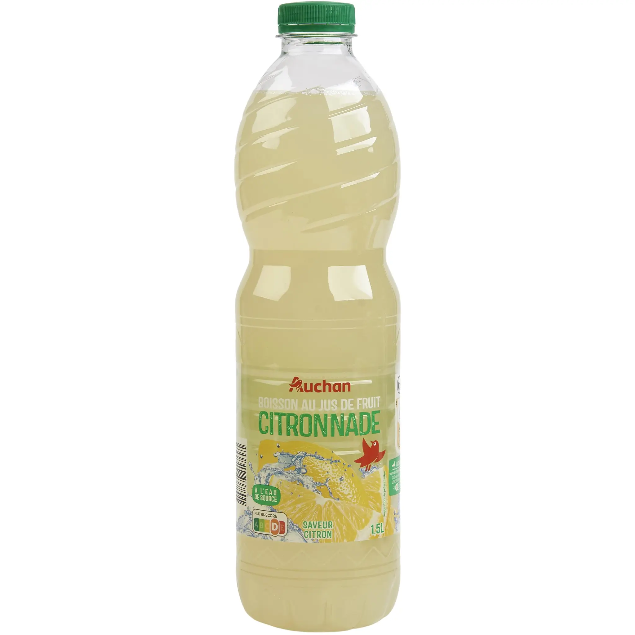 AUCHAN Citronnade à l'eau de source