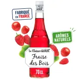 LA MAISON GUIOT Sirop de fraise des bois bouteille verre