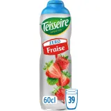 TEISSEIRE Sirop de fraise zéro sucre
