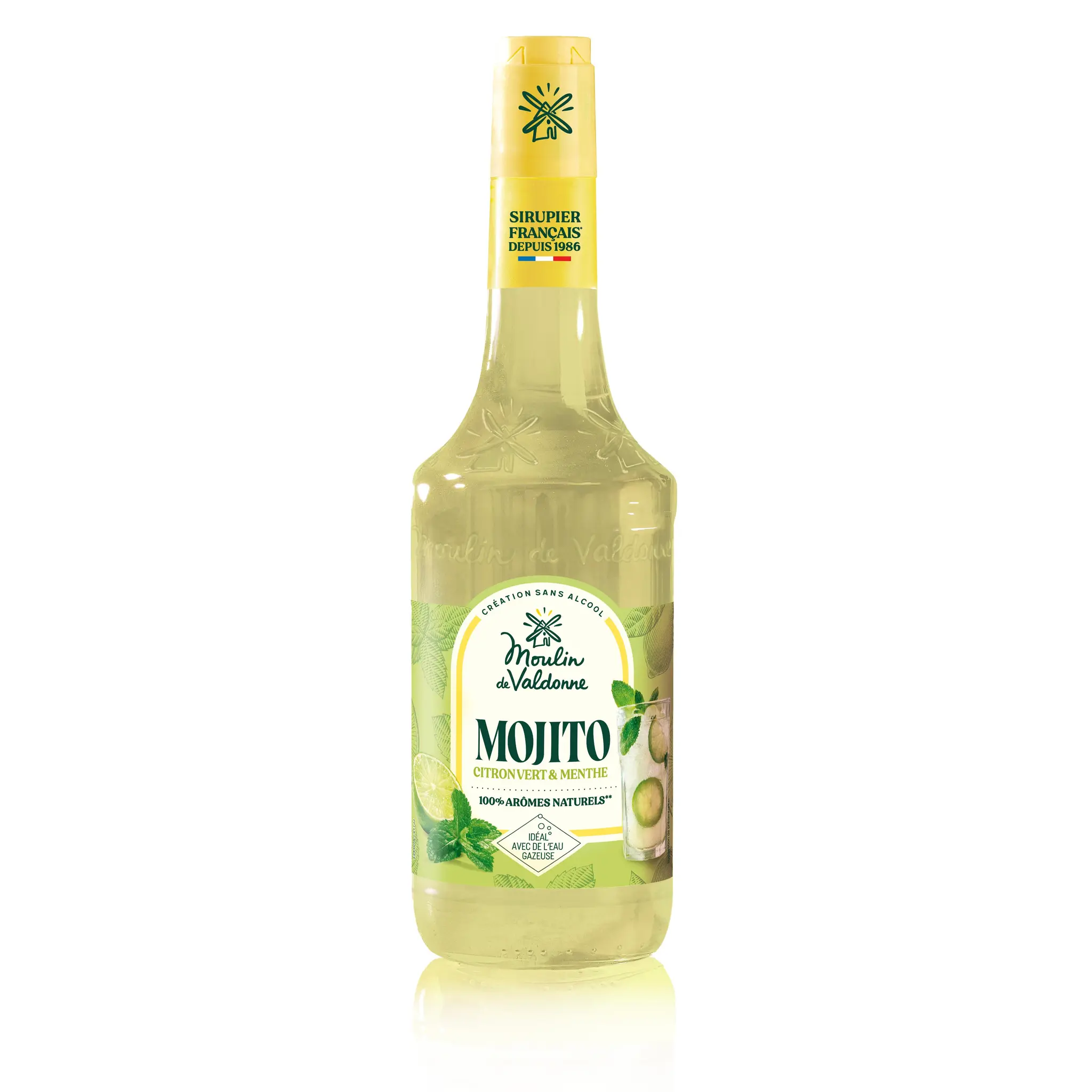 MOULIN DE VALDONNE Sirop Mojito citron vert & menthe bouteille