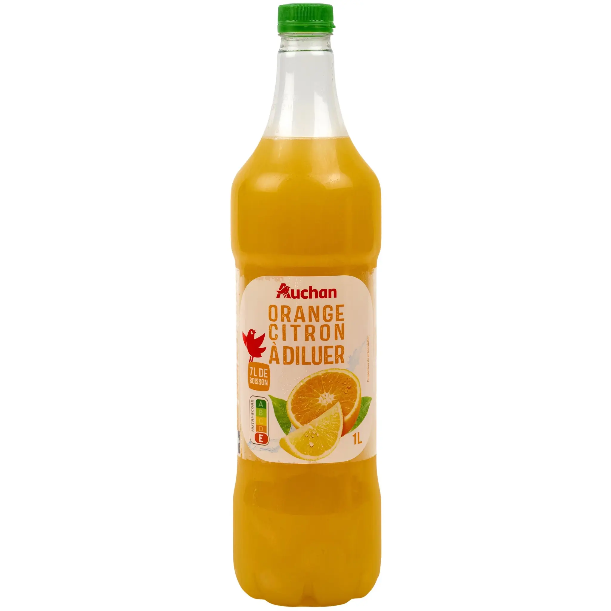 AUCHAN Concentré d'orange et citron à diluer