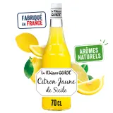 LA MAISON GUIOT Sirop de citron jaune de Sicile