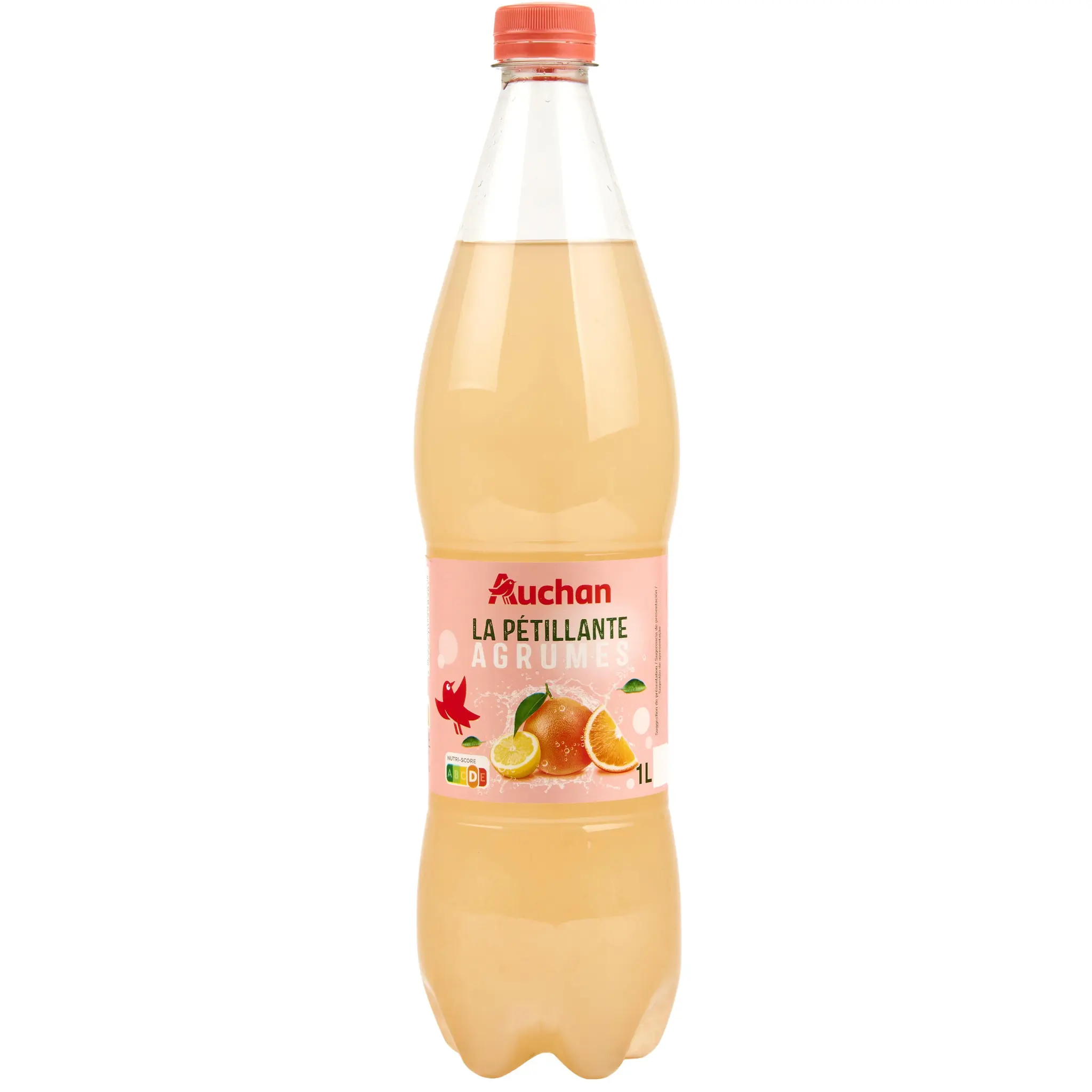 AUCHAN Boisson gazeuse aux agrumes