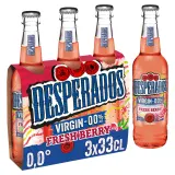 DESPERADOS Bière Red aromatisée framboise & zestes de citron vert fresh berry virgin 0.0% bouteilles