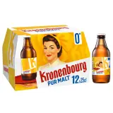 KRONENBOURG Bière blonde 0% bouteilles