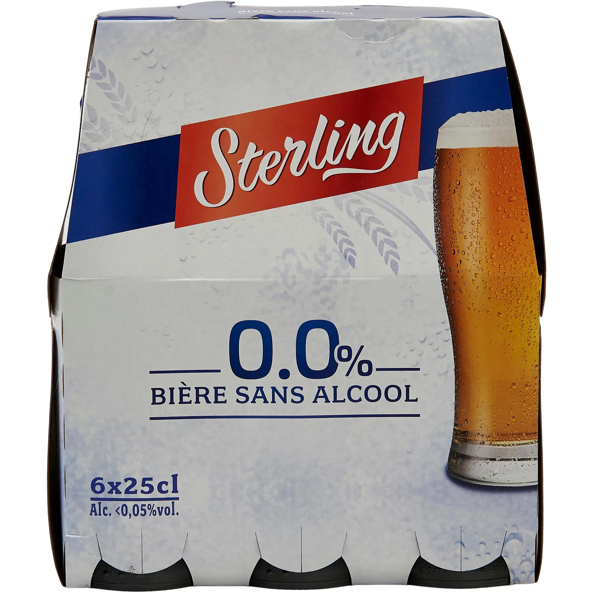 STERLING Bière blonde sans alcool 0% bouteilles