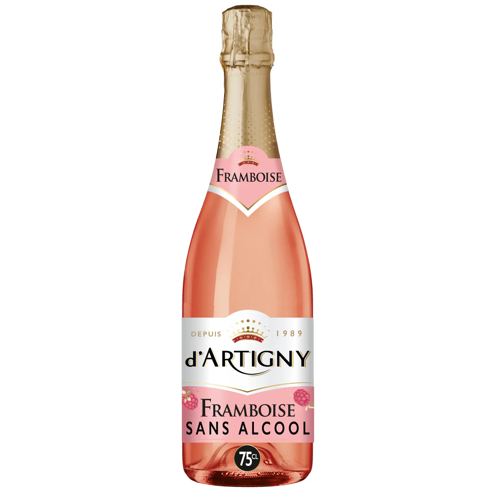 D'ARTIGNY Boisson pétillante sans alcool framboise