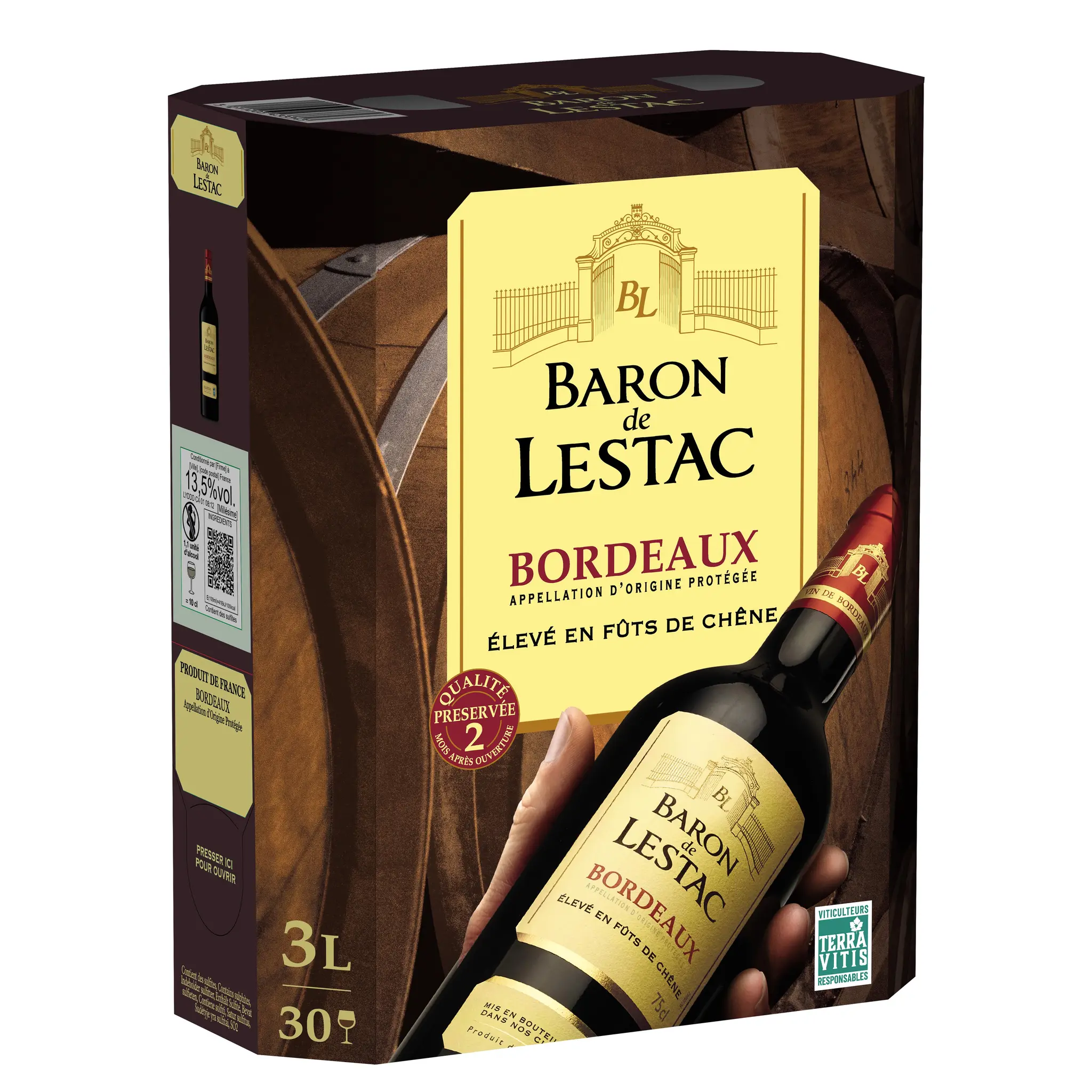 BARON DE LESTAC AOP Bordeaux rouge
