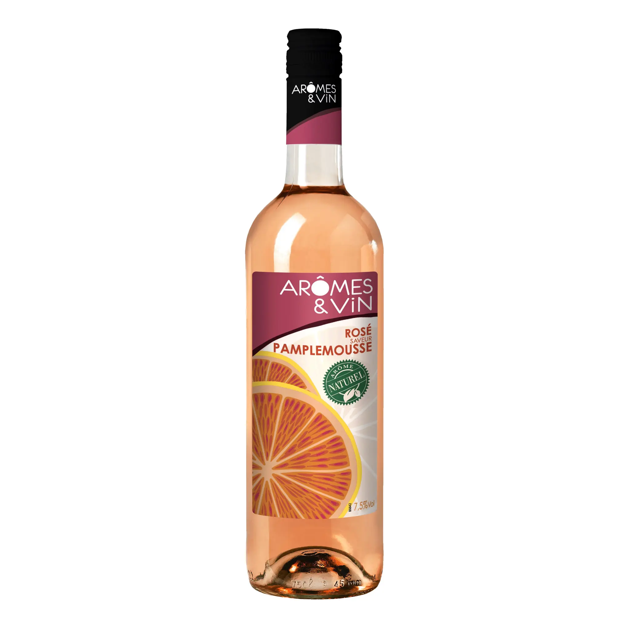 AROMES & VIN Boisson à base de vin et d'arômes pamplemousse rosé