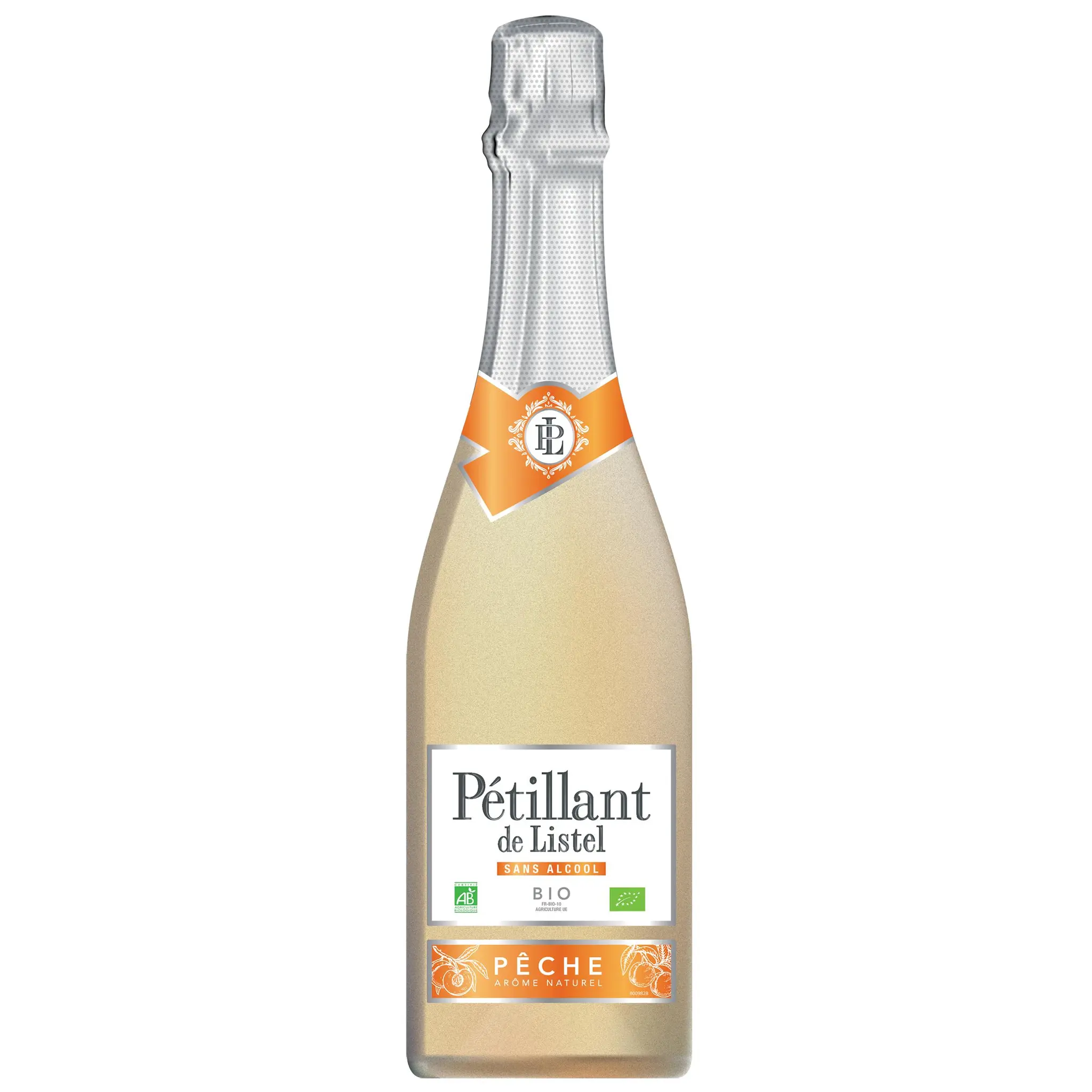 LISTEL Boisson pétillante sans alcool aromatisée pêche bio